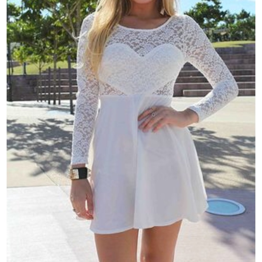 White lace dress